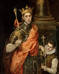 Saint Louis (1215-70) et son Page